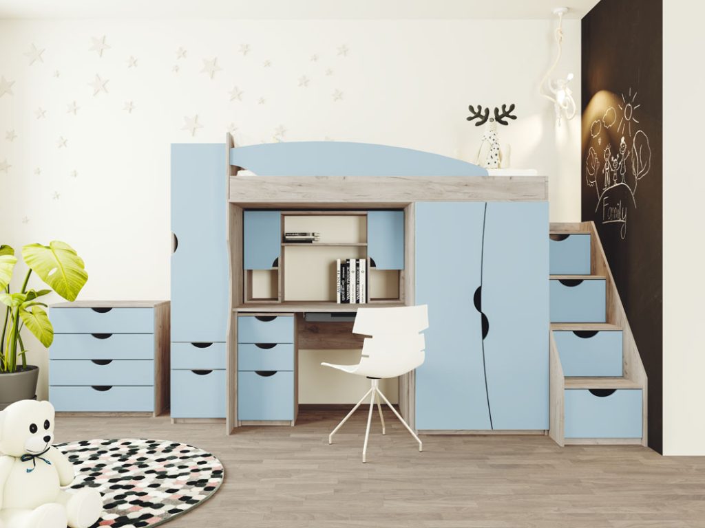 дитяче ліжко гірка